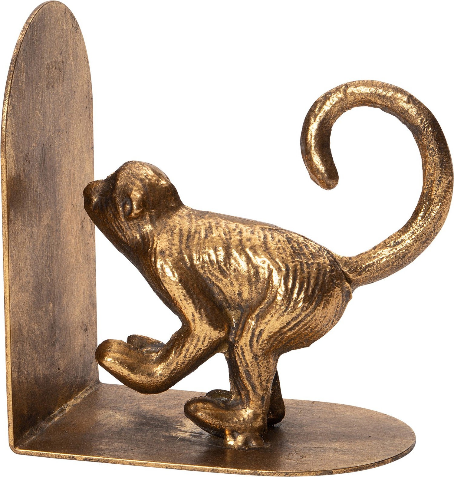 Intratuin boekensteun Aap goud 30,5 x 10 x 16 cm