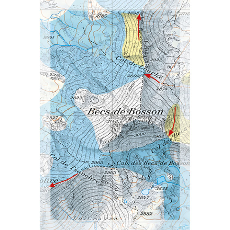 Freeride Map Anniviers - Ski
