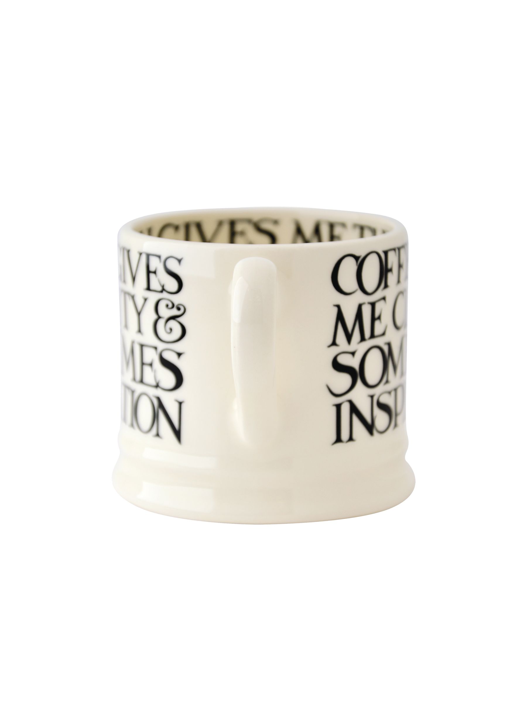Emma Bridgewater zwart kleine beker met Toast-print
