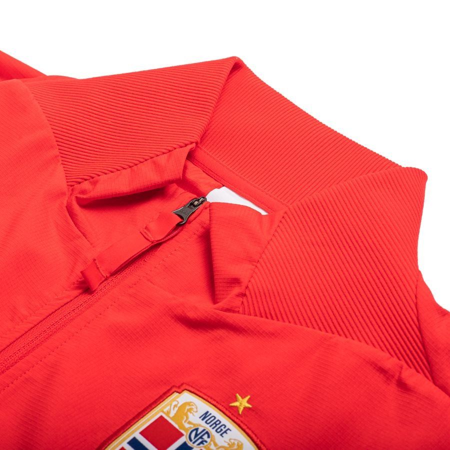 Norvège Veste d'Entraînement Dri-FIT Anthem Coupe du Monde Féminine 2023 - Rouge/Blanc Femme