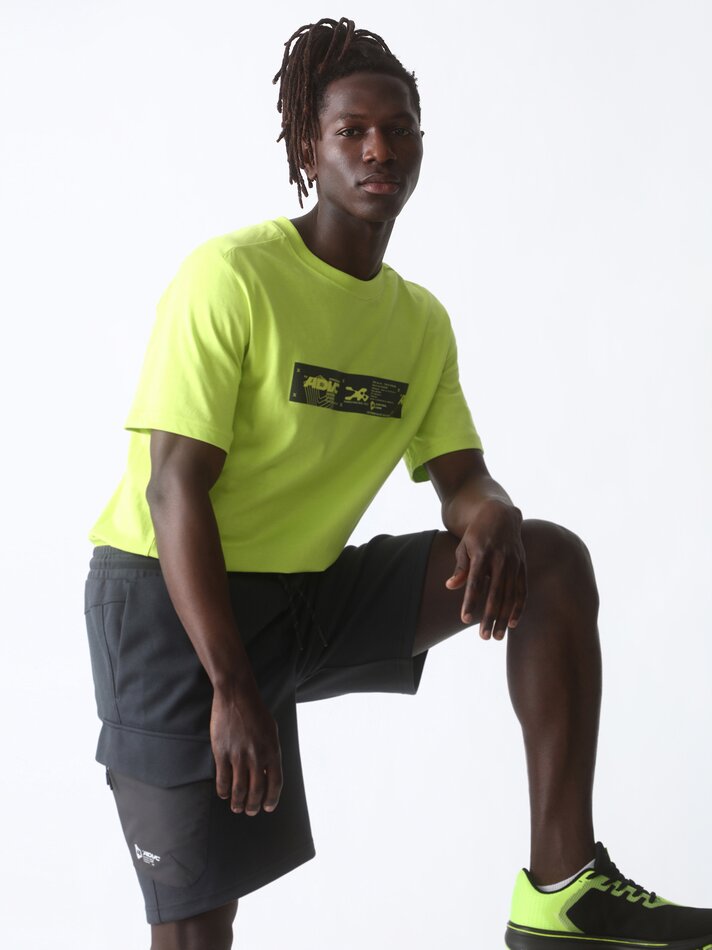 Camiseta estampada - Amarelo fluorescente