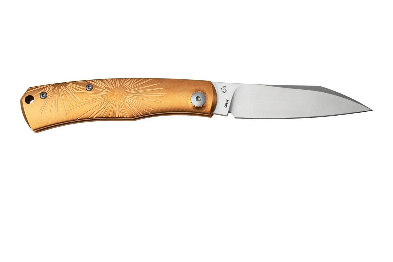 Viper Hug V5990BRS Sandblasted Bronze Star zakmes, Sacha Thiel design