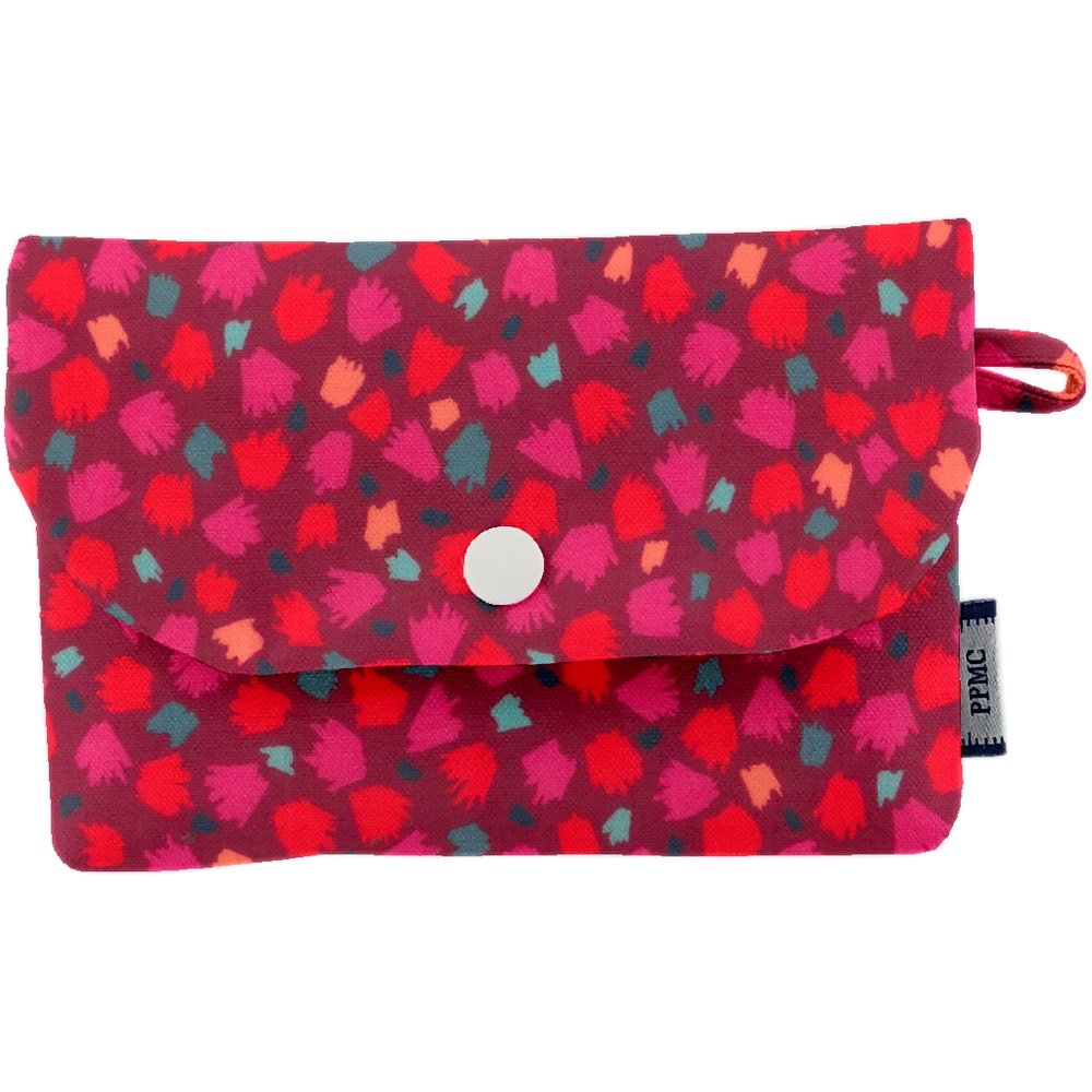 Pochette Savon Pompons Cerise