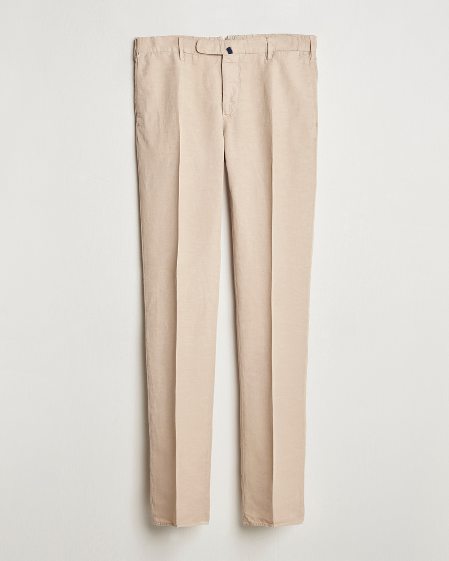 Incotex Slim Fit Chinolino Trousers Beige