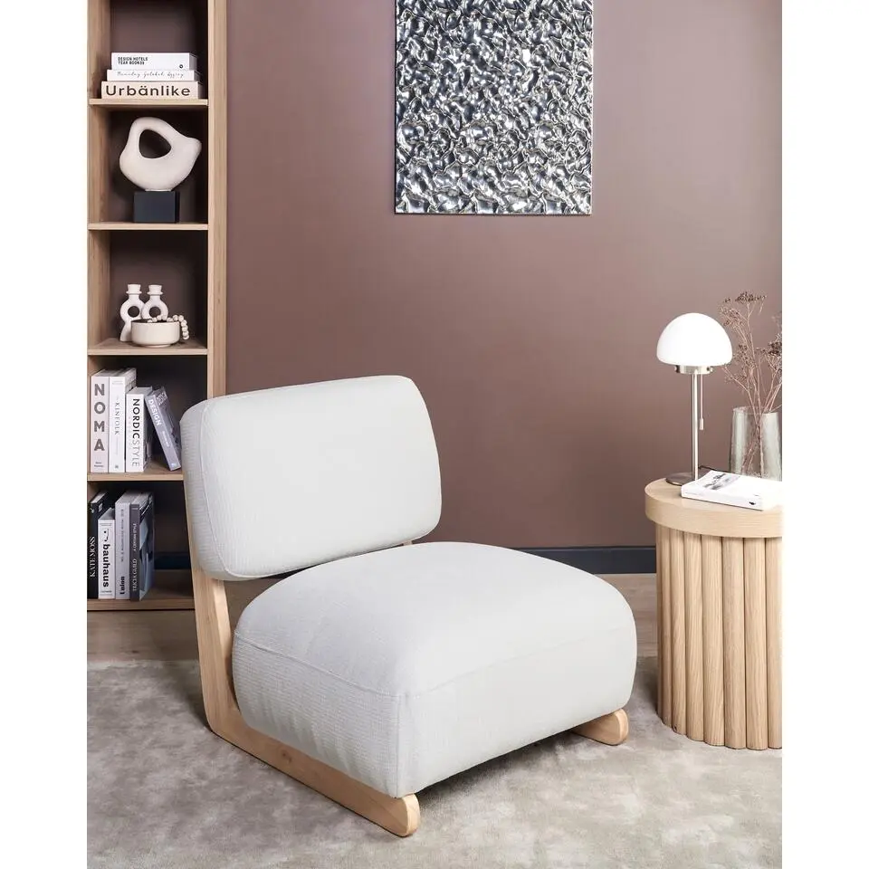 KOKKOLA - Fauteuil - Gebroken wit - Polyester