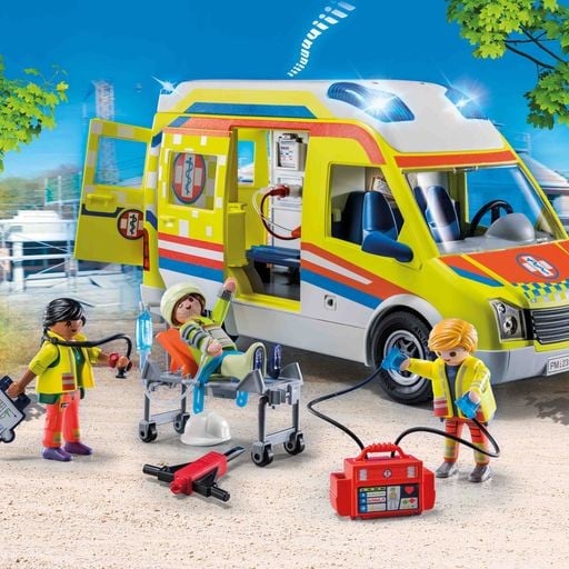 Playmobil - Ambulance med lys og lyd (71202)