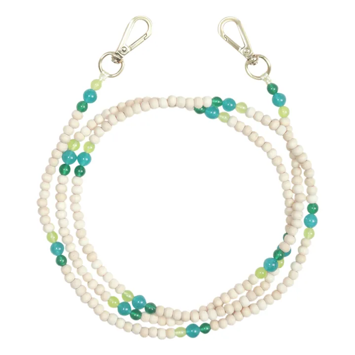 Louvini Cordon perle de bois Arielle | Turquoise