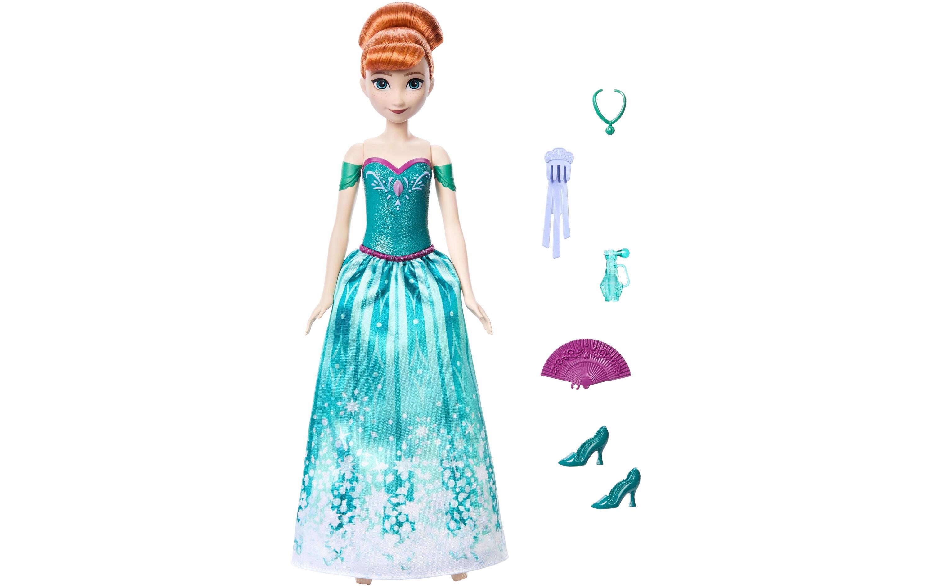 Puppe Eiskönigin Spin & Reveal AnnaModepuppe und Accessoires mit 5 Überraschungen aus dem Disney-Film