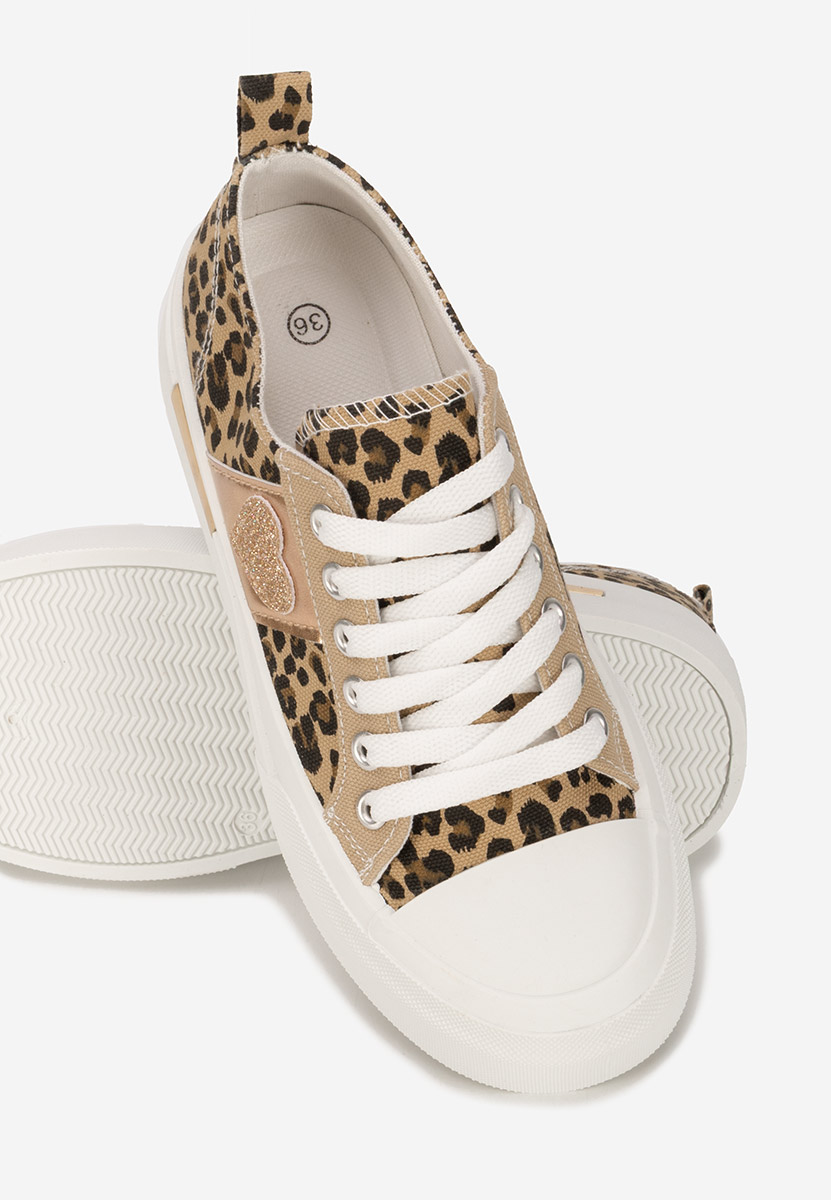 Baskets à plateforme leopard Anasty