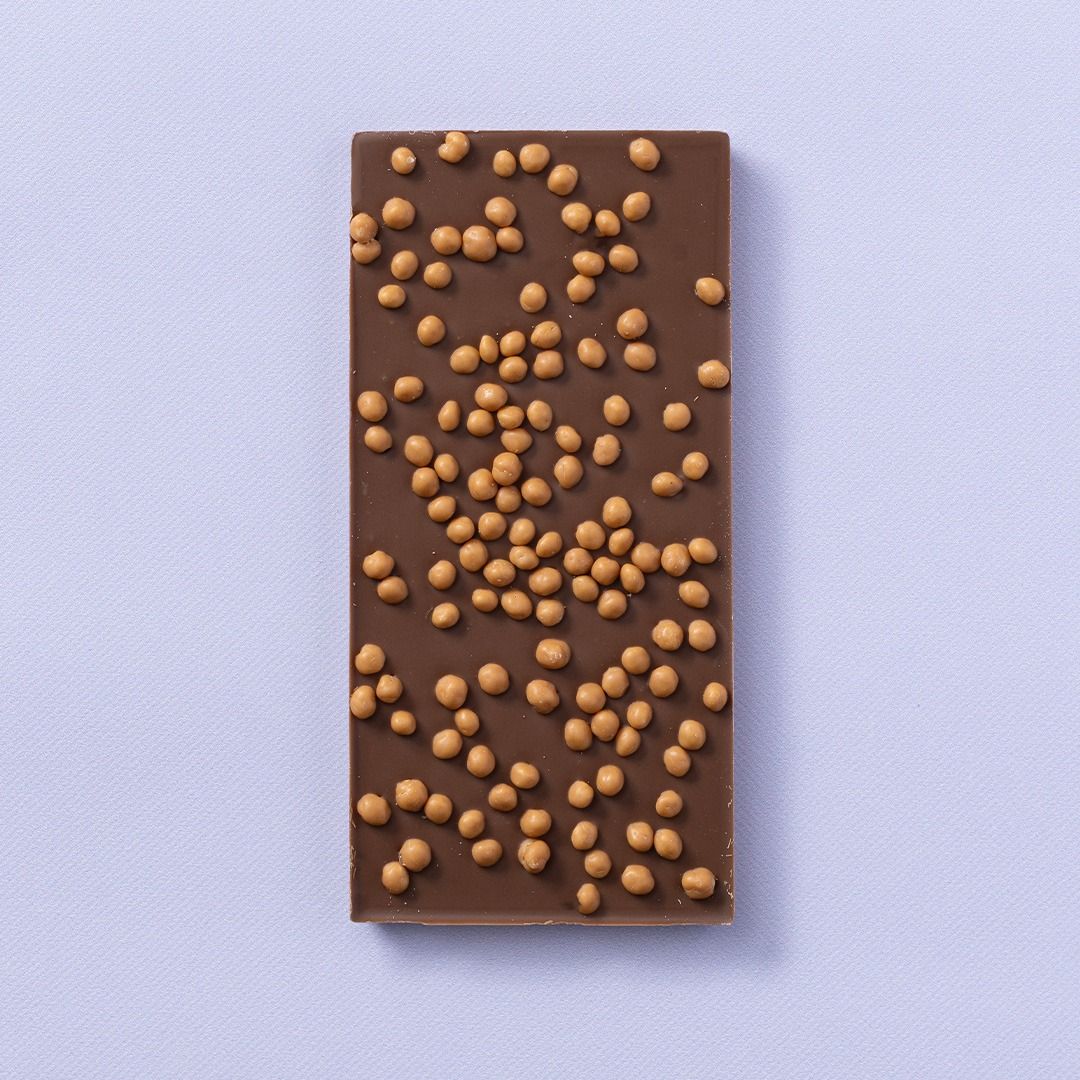 Chocoladereep melk crispy caramel/zeezout