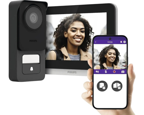 Philips Welcome Eye Connect 3 video-intercomsysteem met infraroodnachtlampfunctie