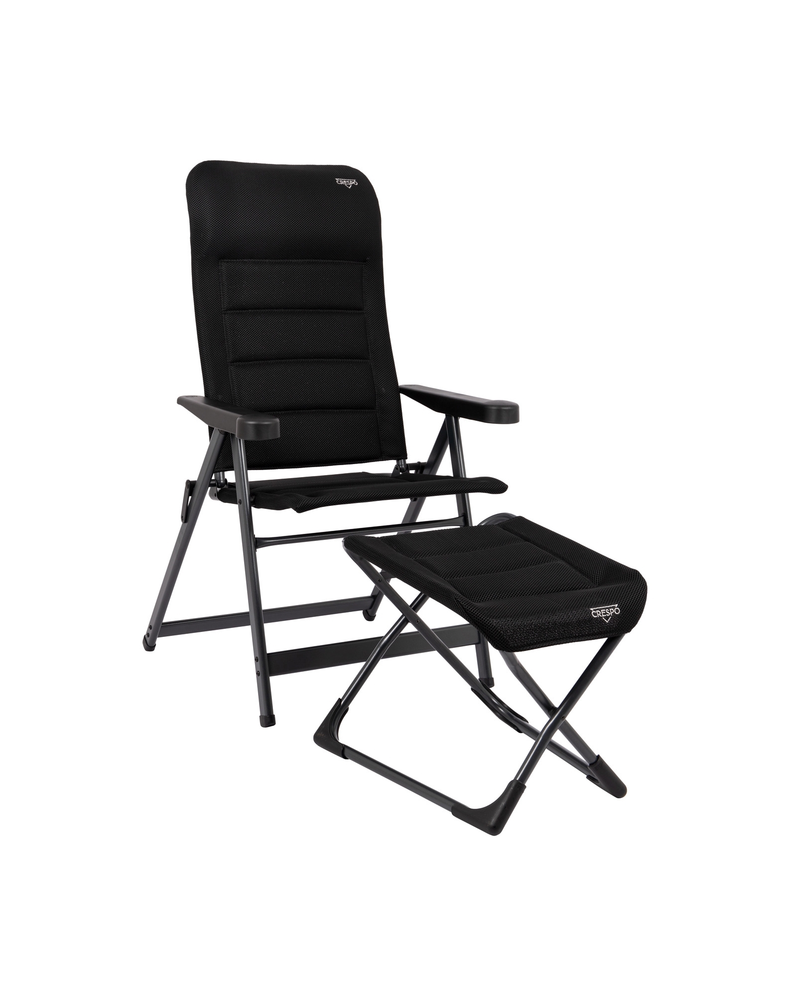 Crespo AP/231 Air-Deluxe Beinauflage / Sitzhocker klappbar schwarz