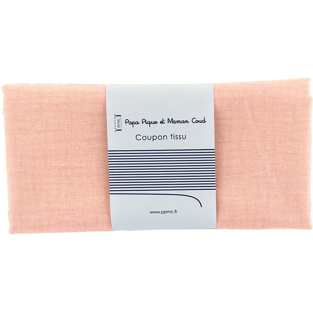 Coupon Tissu 50 Cm Gaze Rose