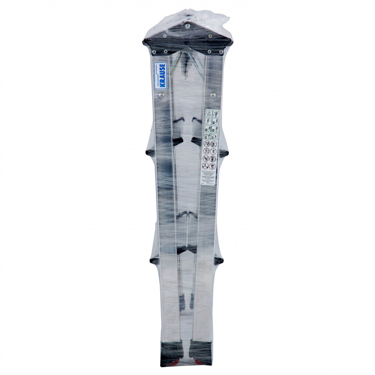 Krause Rolly Opvouwbare Trapkruk Aluminium 2x3 Treden