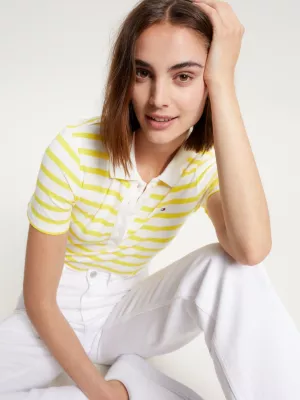Polo listrada slim fit da coleção 1985
