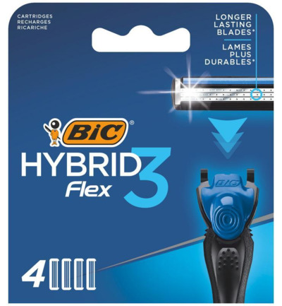 Bic Flex 3 Hybrid Shaver Cartridges Bl 4 (4 stuks)