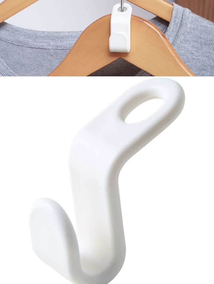 Yulu - Set van 6: Ruimtebesparende hangerhaken