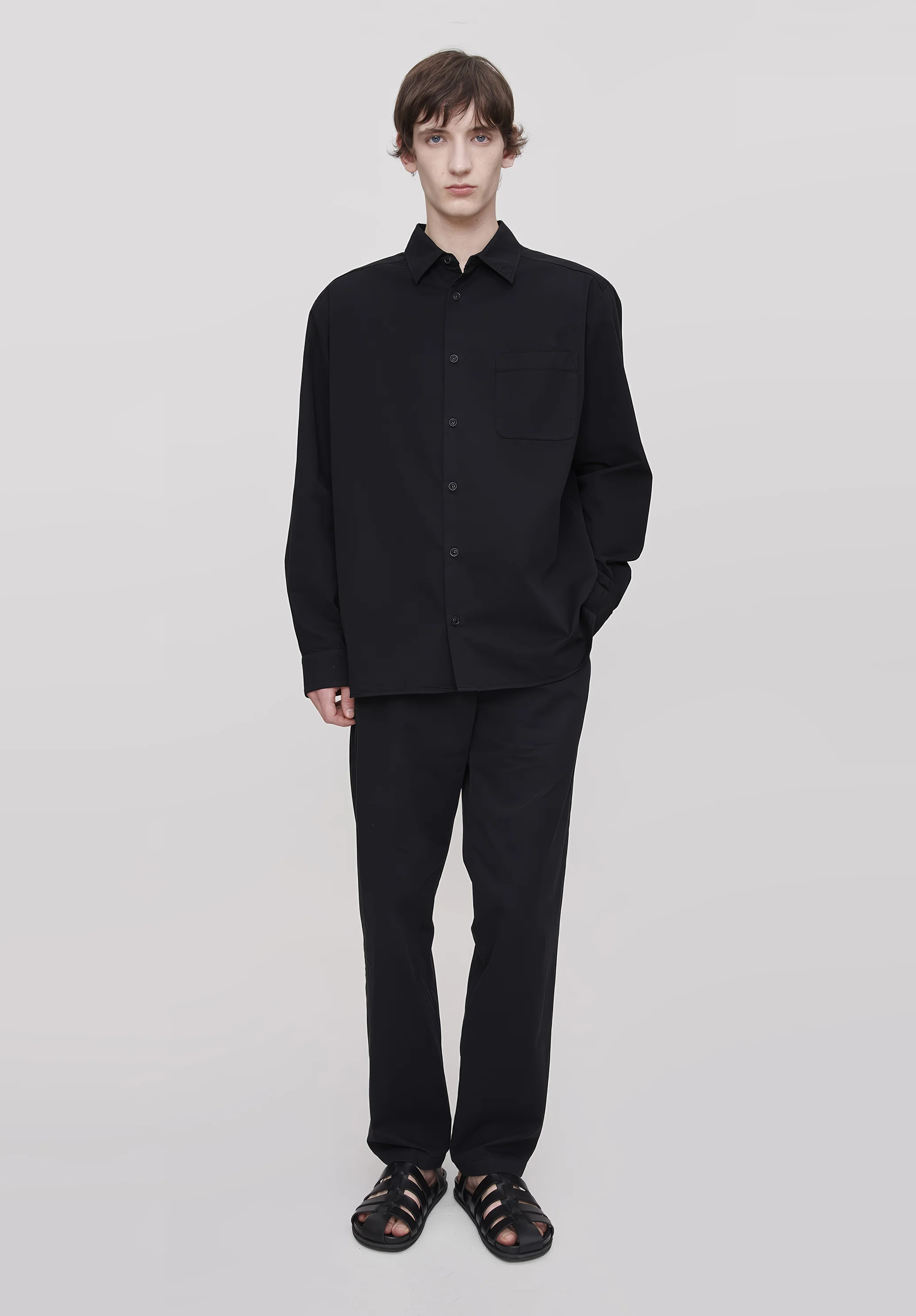 chemise malo logo - Faux noir