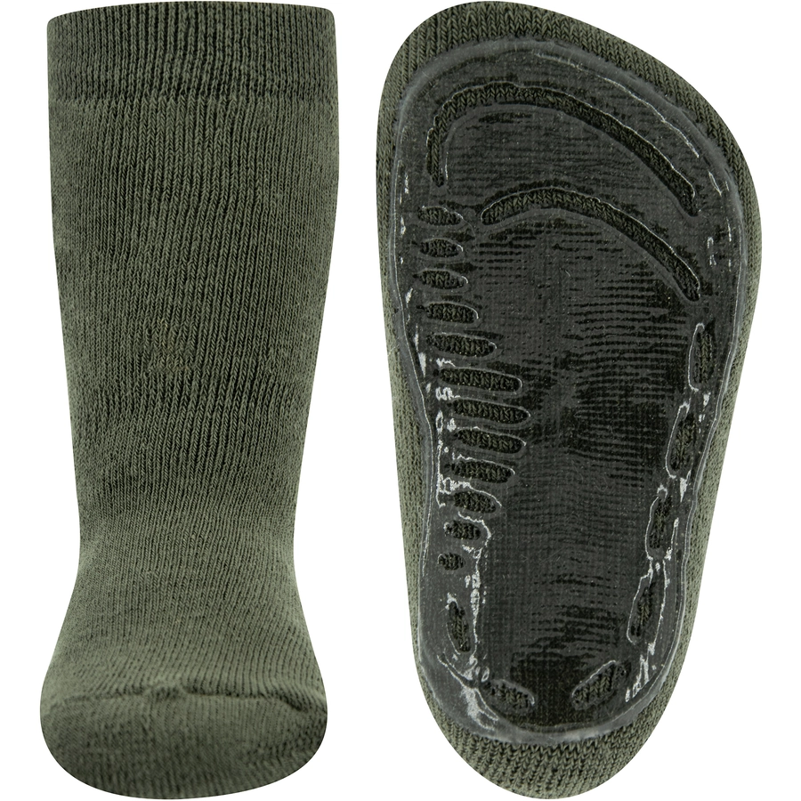 Ewers Stoppersocken Softstep Uni oliv