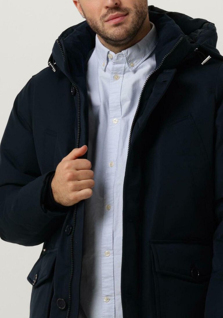 TOMMY HILFIGER donkerblauwe tommy hilfiger  rockie non fur down parka