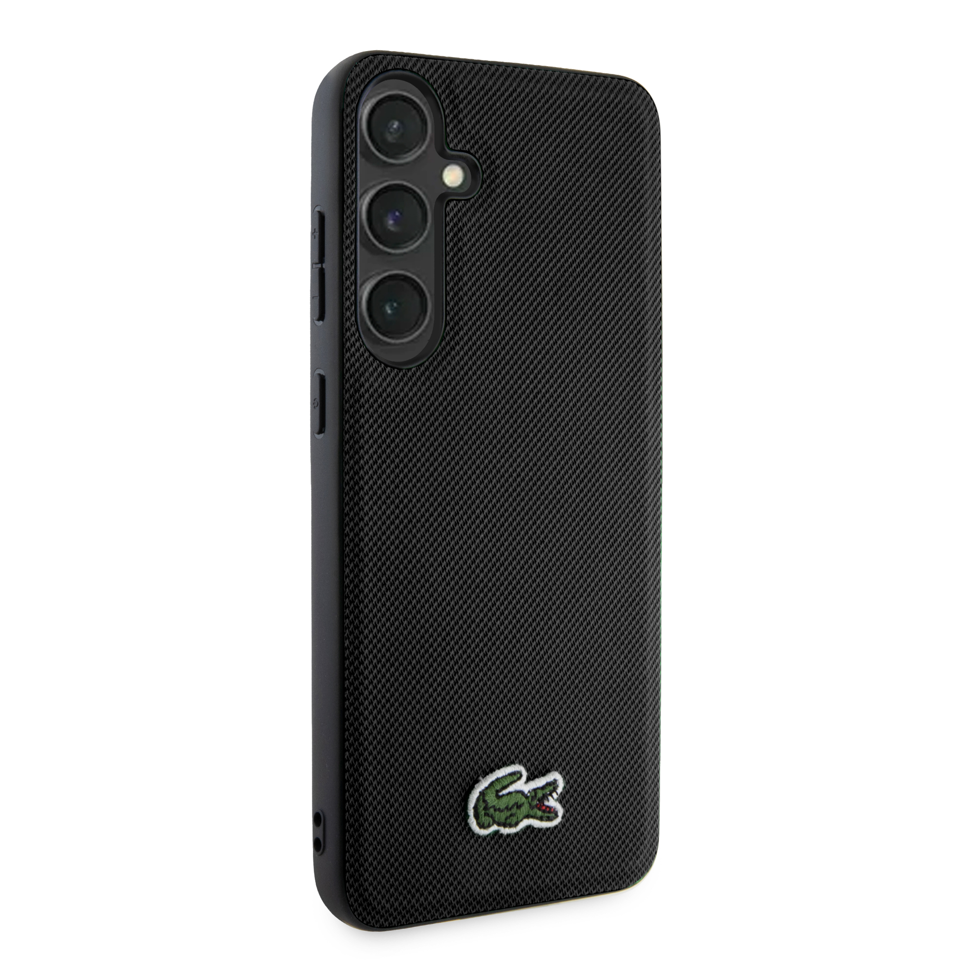 Samsung Galaxy S24  Plus Hardcase Hülle Iconic Petit Pique MagSafe-Modul (LCHMS24MPVCK) - Schwarz