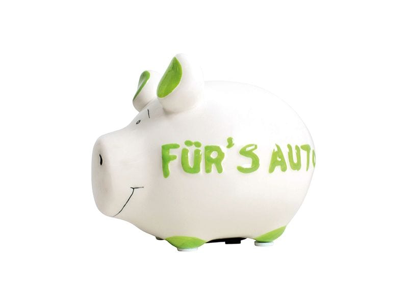 G. Wurm Spardose Fürs Auto 12.5 x 9 x 9 cm Sparkasse zum Aufbewahren von Geld