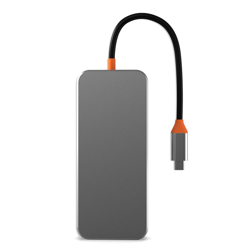 (5 Gbit/s) USB C Multiport Adapter HUB mit USB C (PD/100W) / 3x USB A / SD & Micro SD Kartenlesegerät / HDMI 4K@30Hz / LAN / VGA / 3.5mm Klinke