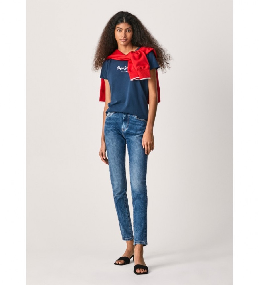 Camiseta Pepe Jeans New Virginia Ss N azul marinho