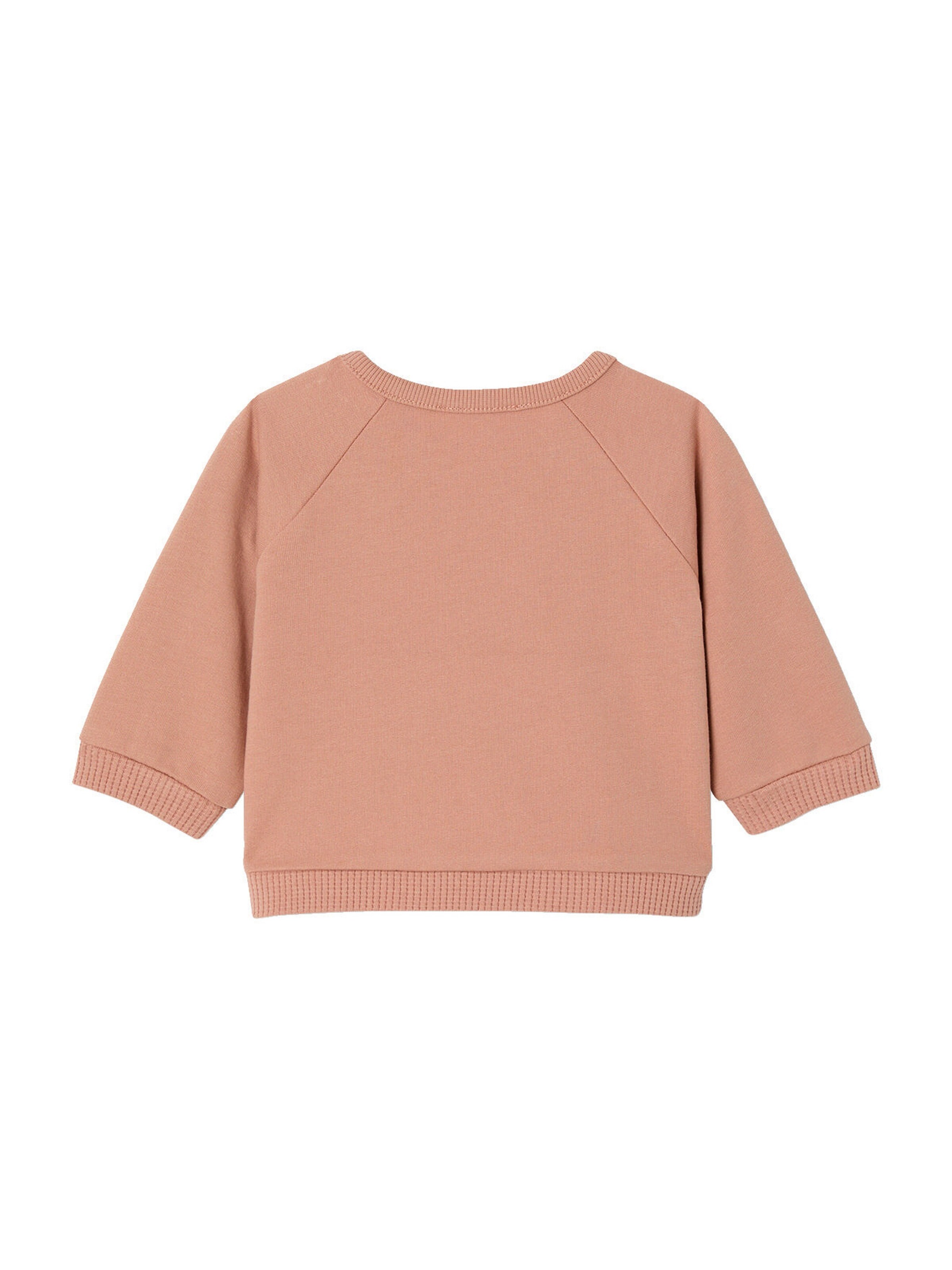 Vertbaudet Bio-Kollektion: Leichtes Baby Sweatshirt mit Tasche tonfarben
