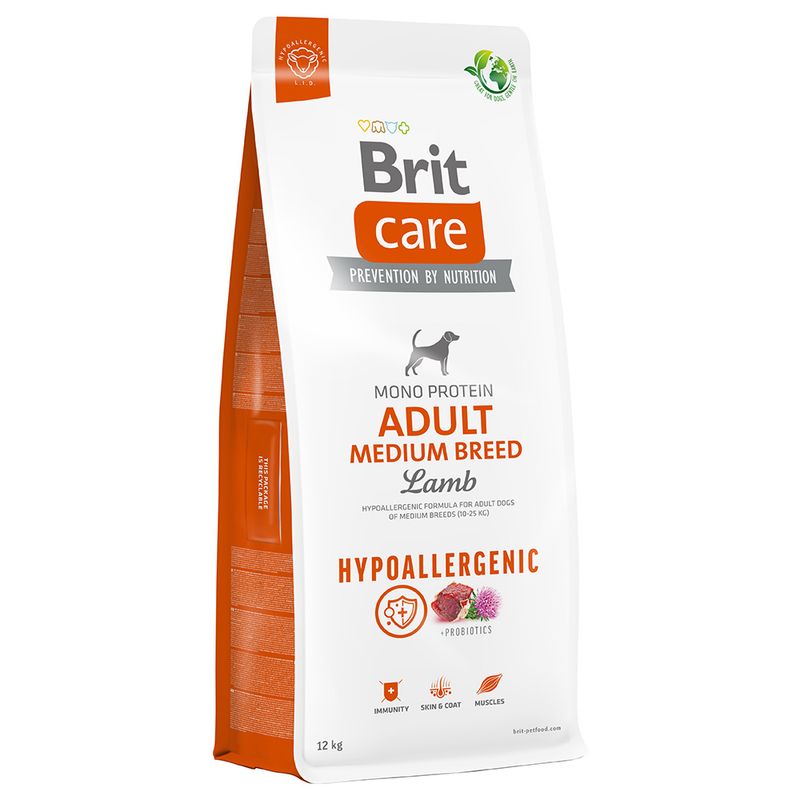Brit Care Hypoallergenic Adult Medium Breed agneau, riz