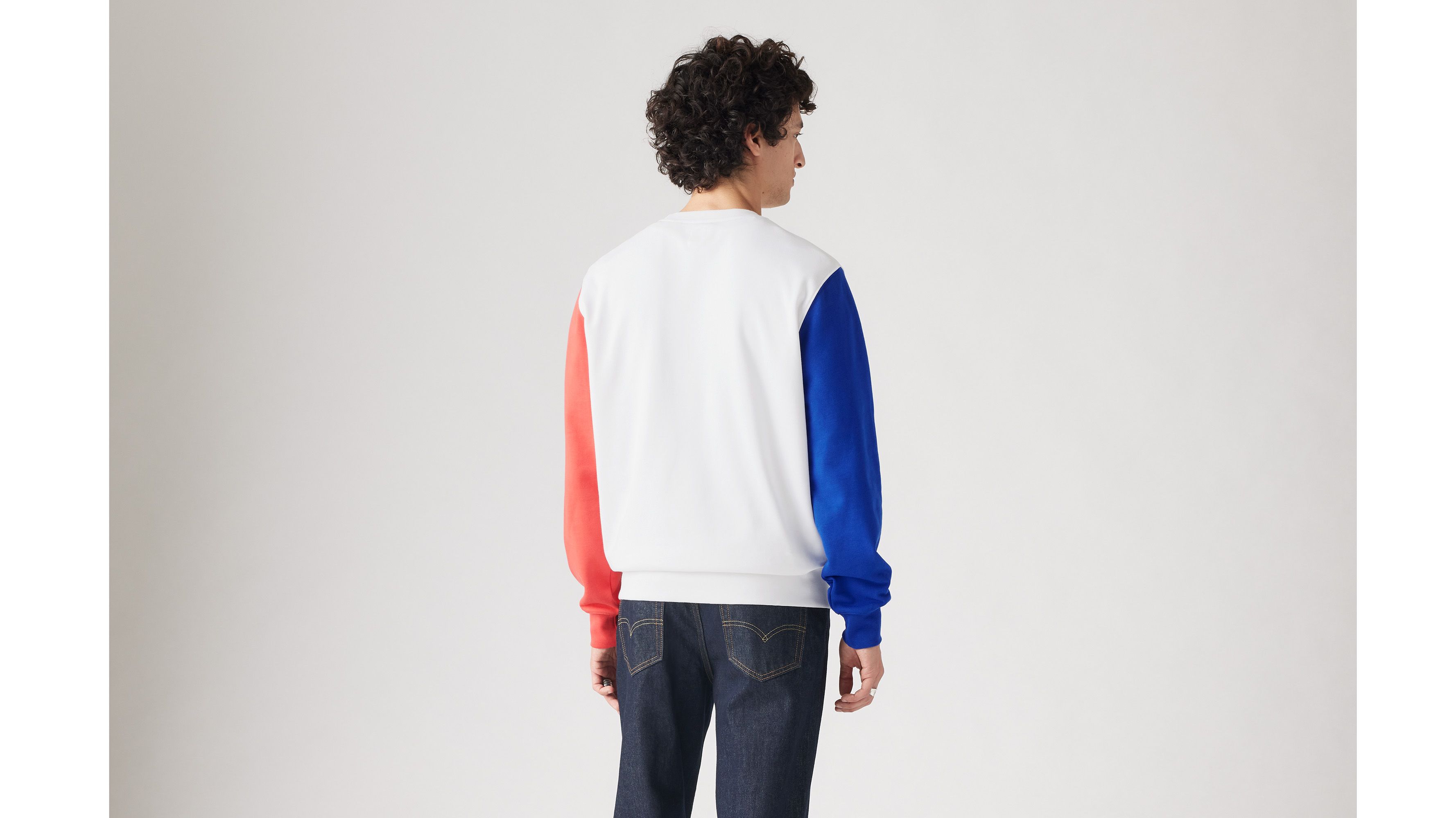 Sweat-shirt col rond Original Housemark - Bright White French Terry - Multicolore