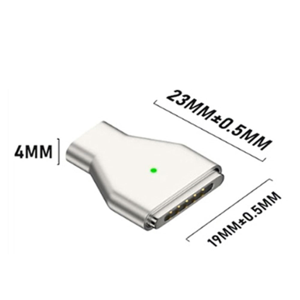 (PD/140W) MagSafe 3 auf USB C Lade Adapter für MacBook Pro / Air - Silber