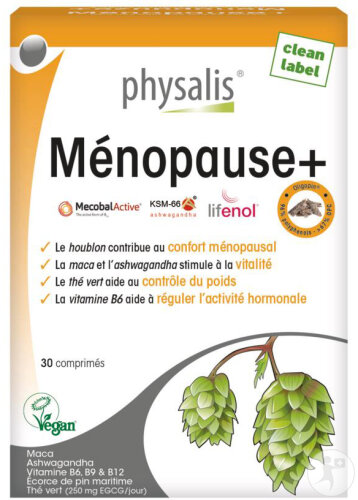 Physalis Ménopause+ Vegan 30 Comprimés