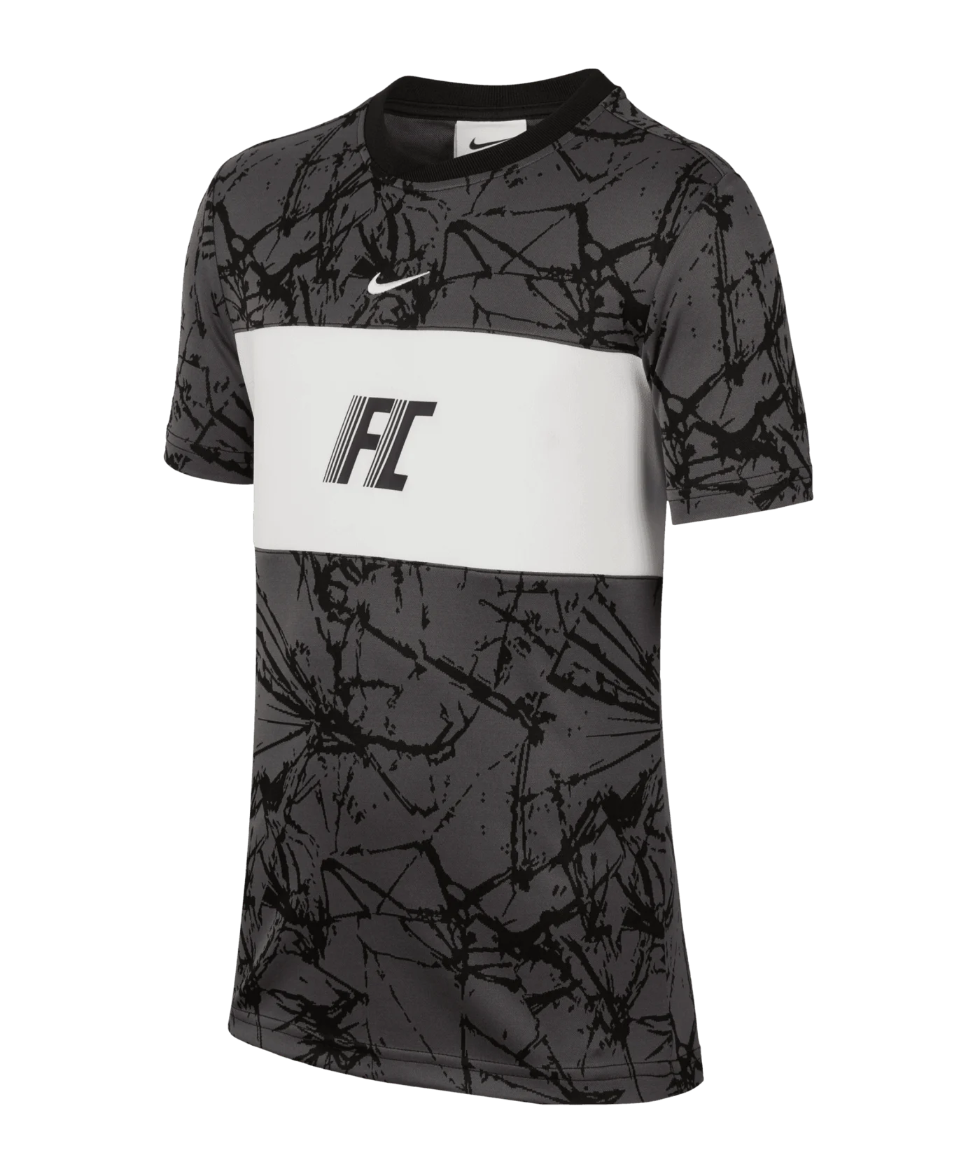 Nike F.C. Trikot Kids Grau Weiss F068