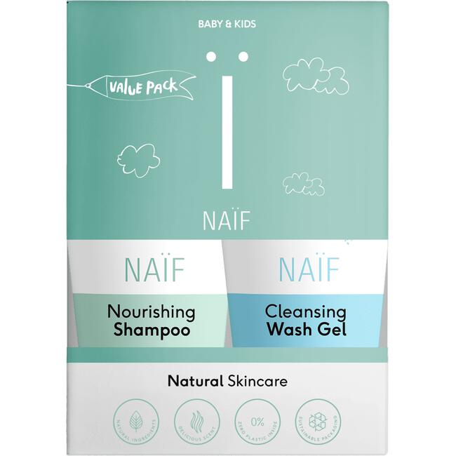Naïf Value Pack Shampoo + Wasgel voor Baby & Kids