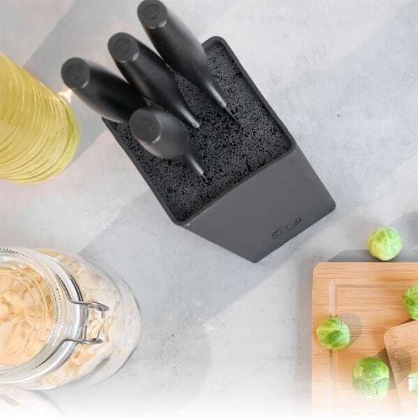 Masterchef Knivsæt med 5 knive i en knivblok