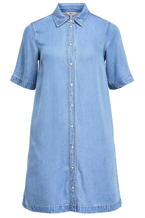 Object blauwe dames jurk