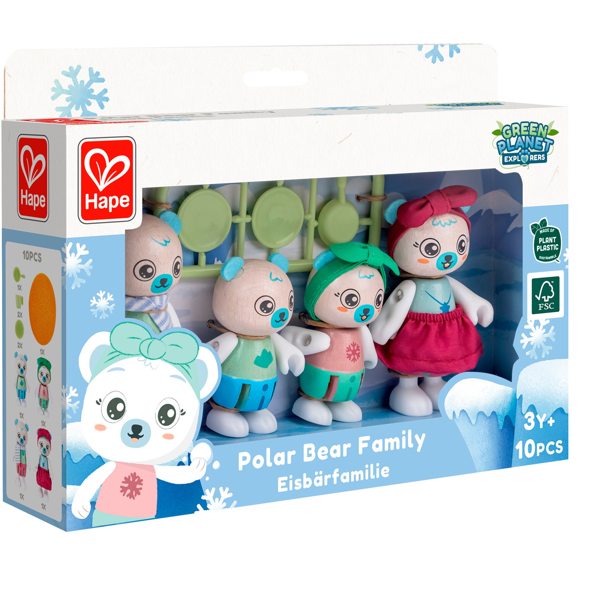 HAPE Spielfigur Eisbärfamilie