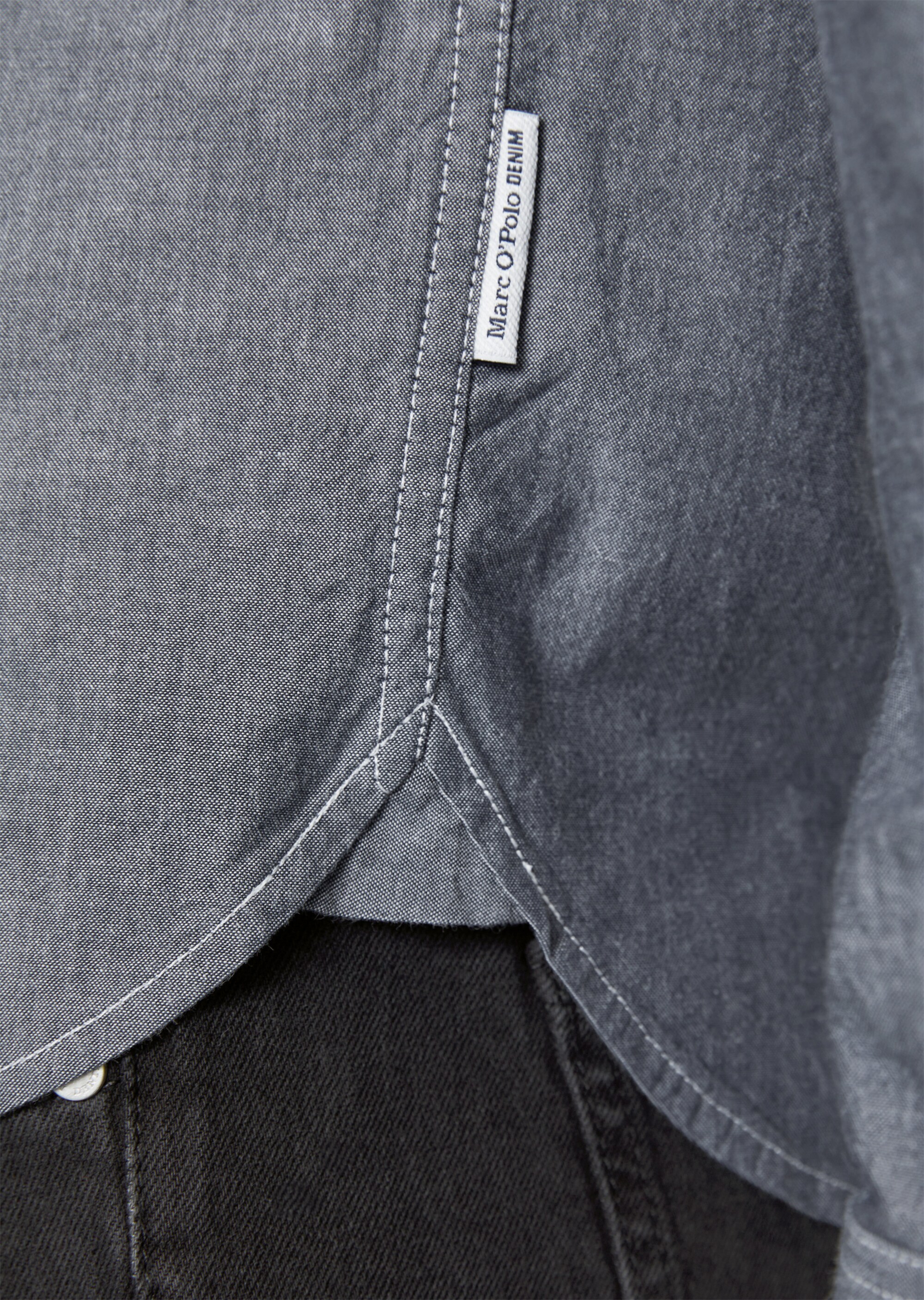Chambray-Hemd regular mit Button-Down-Kragen