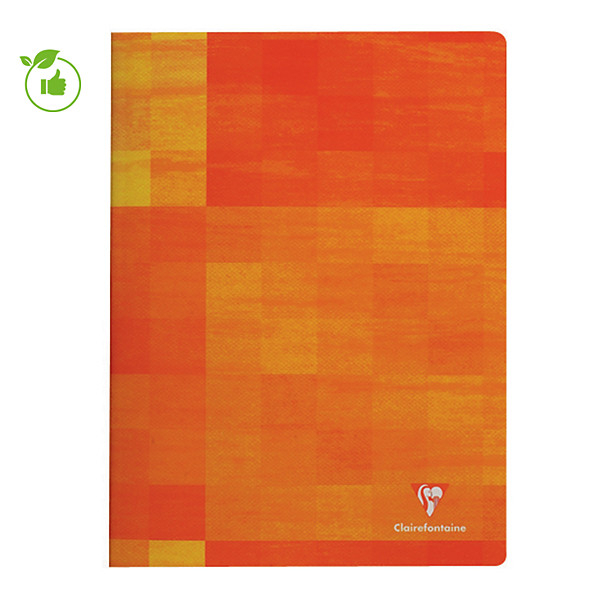 Cahier reliure piquée 96 pages 17 x 22 Clairefontaine Réglure 5 x 5 coloris selon arrivage