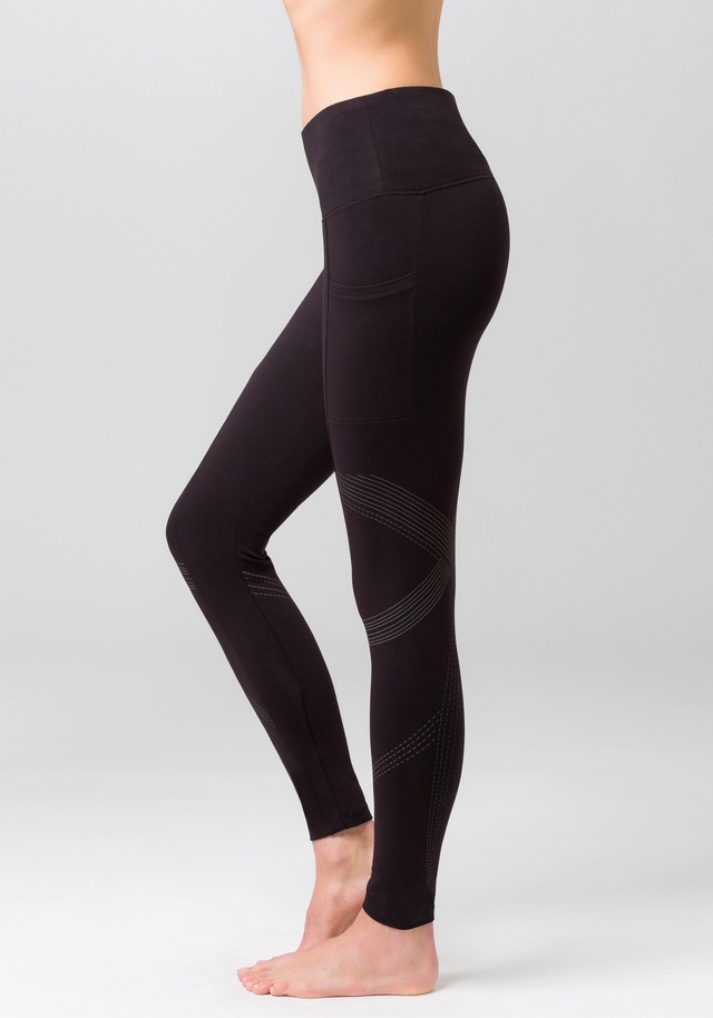 LASCANA ACTIVE Leggings  mit optischen Reflektorprint und Handytasche, Loungewear