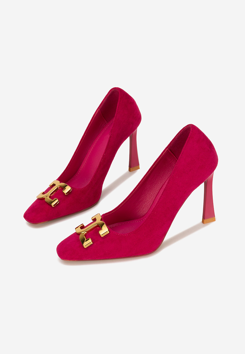 Chaussures à talon fin roses Cenia