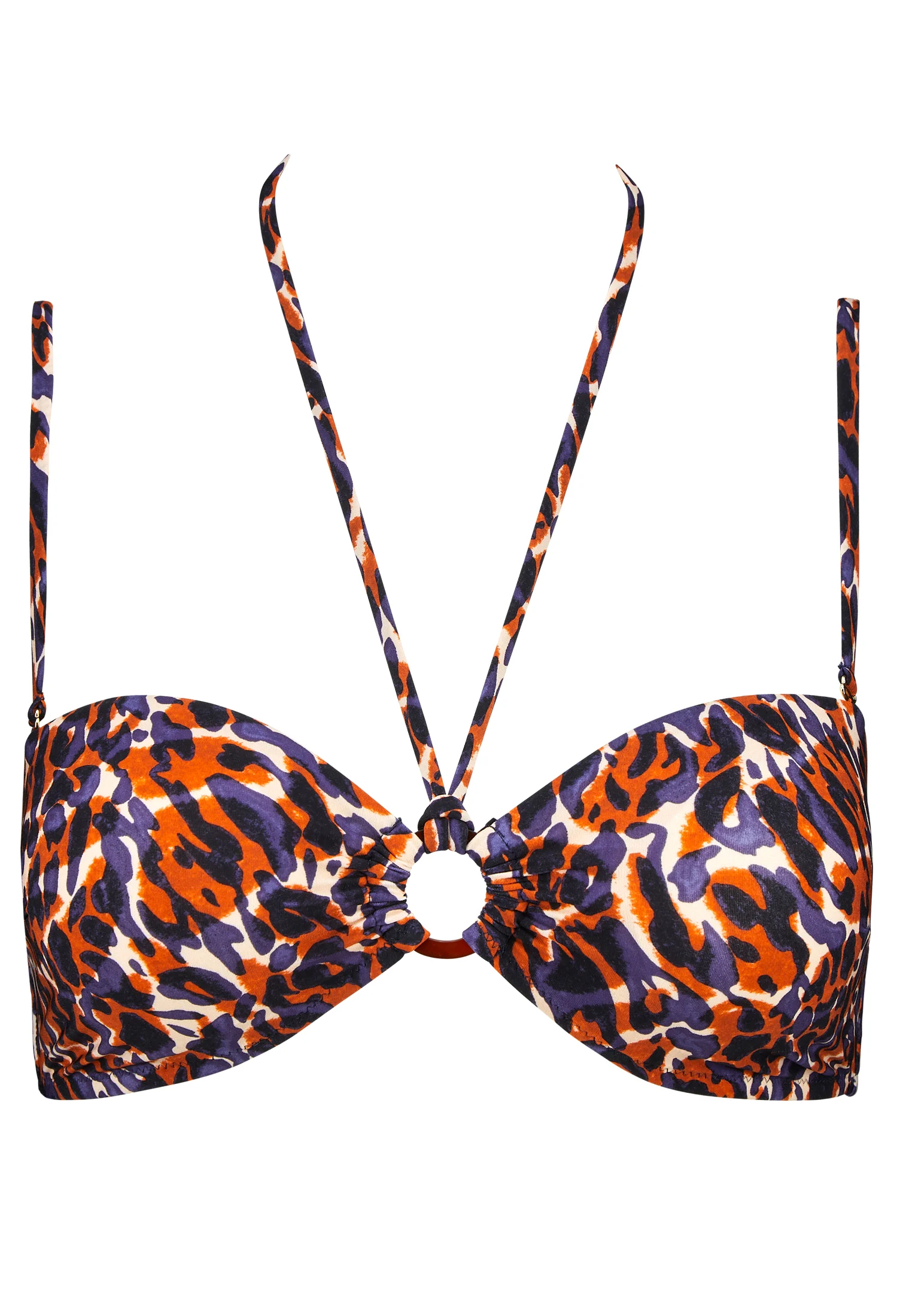 FIERCE SPIRIT - Haut de maillot de bain bandeau coques amovibles | Rouge