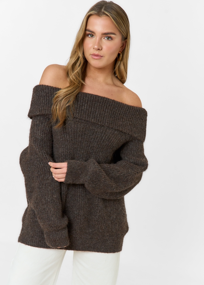 Nina trui choco bruin