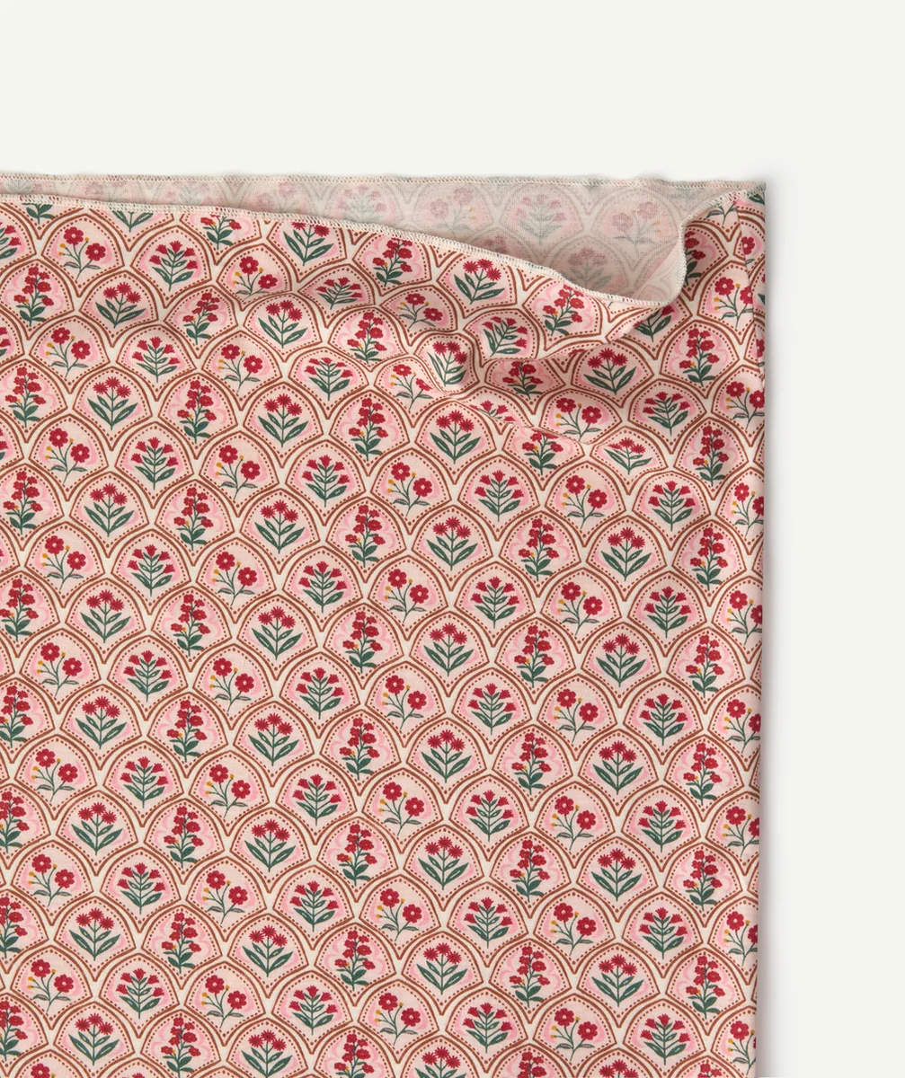 SNOOD FILLE EN FIBRES RECYCLÉES ET IMPRIMÉ FLEURI