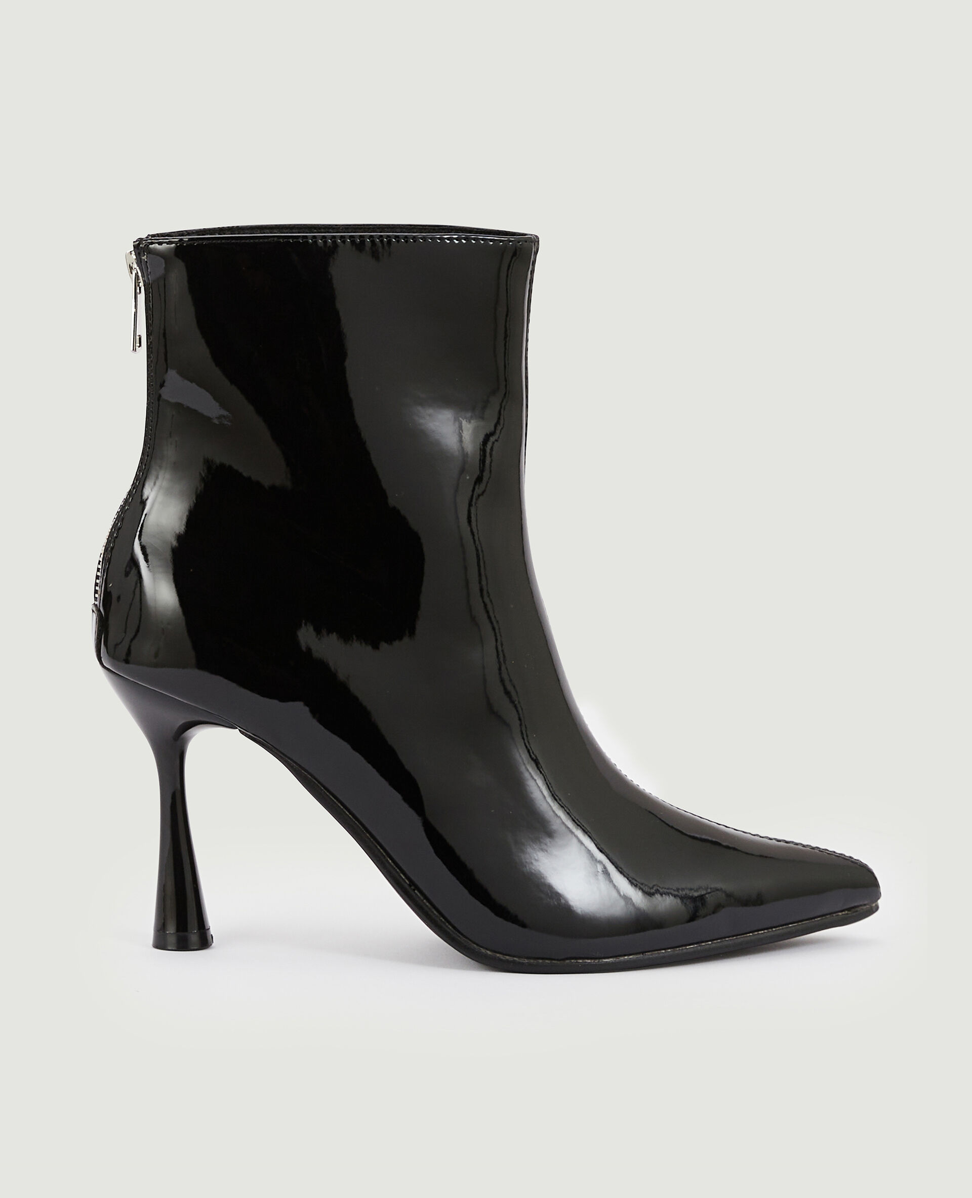 Boots pointues vernies - Noir