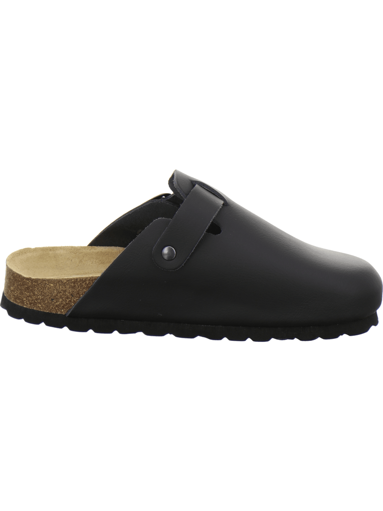 Clogs Damen Leder schwarz