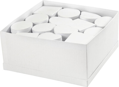 Æsker - H 5 CM - Ø 10-12 CM - Hvid - 27 Stk