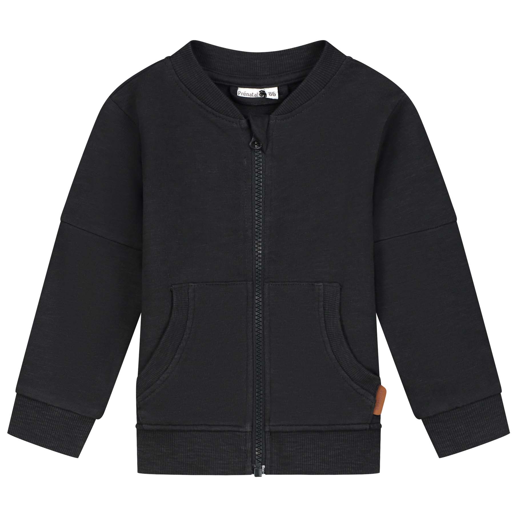 Prénatal baby vest lange mouwen effen grijs
