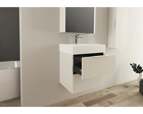 Jungborn wastafelmeubel QUATTRO BxHxD 60 x 50 x 46 cm Frontkleur wit mat 55691